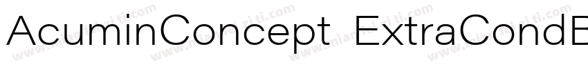 AcuminConcept ExtraCondBlackItalic字体转换